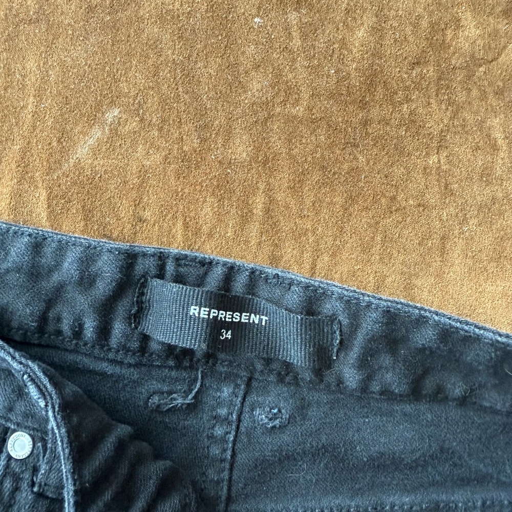 Black Distressed Jeans - Picture 2 of 2